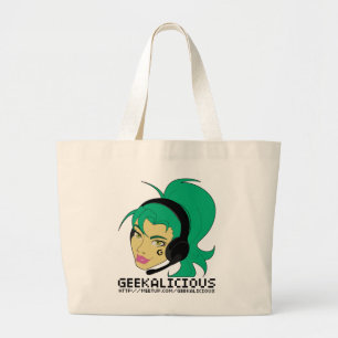 Bolso De Tela Gigante Tote del jumbo de Geekalicious v3