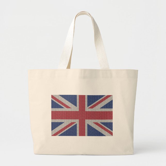 Bolso De Tela Gigante Tote del jumbo de la bandera de Union Jack (Frente)