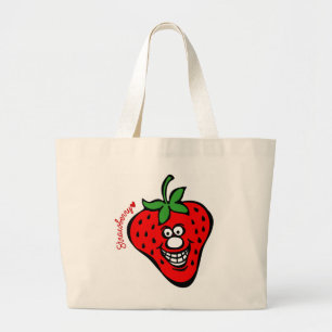Bolso De Tela Gigante Tote del *Jumbo de la fresa