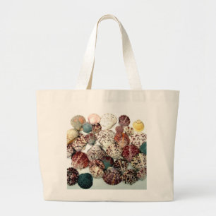 Bolso De Tela Gigante Tote del jumbo de los Seashells