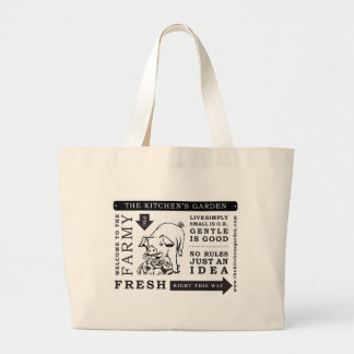 Bolso De Tela Gigante Tote del jumbo del jardín de cocina