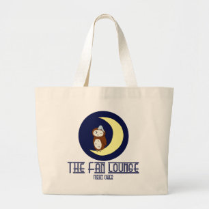Bolso De Tela Gigante Tote del jumbo del noctámbulo b/g