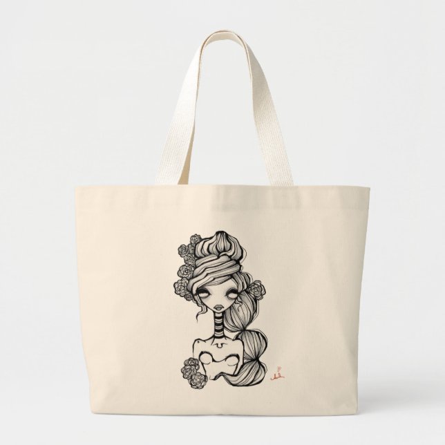 Bolso De Tela Gigante Tote del jumbo del tapetito (Frente)