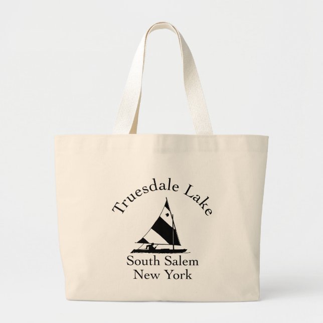 Bolso De Tela Gigante Tote del lago Truesdale (Frente)