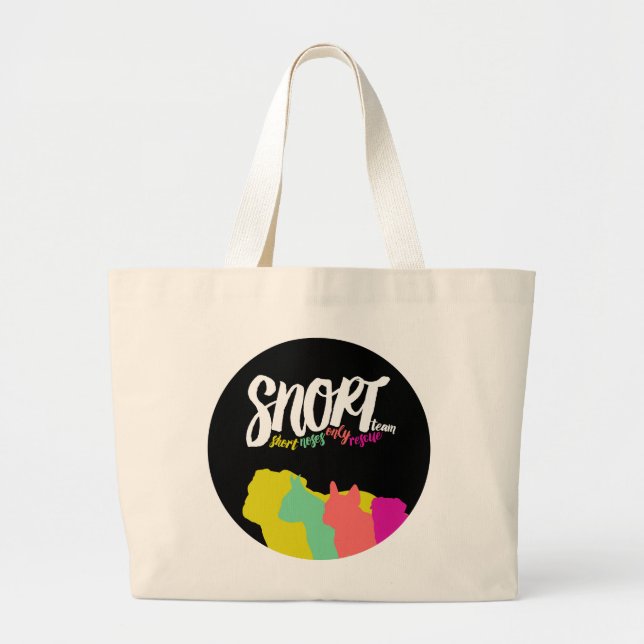 Bolso De Tela Gigante Tote del logotipo del SNORT (Frente)