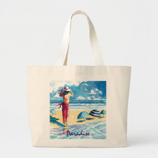 Bolso De Tela Gigante Tote del Paraíso-Caye
