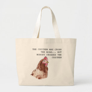 Bolso De Tela Gigante Tote del pollo