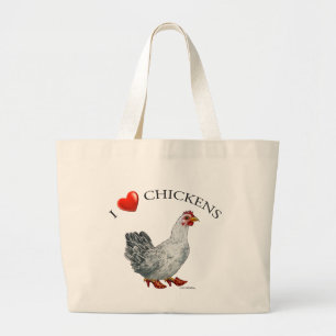 Bolso De Tela Gigante Tote del pollo