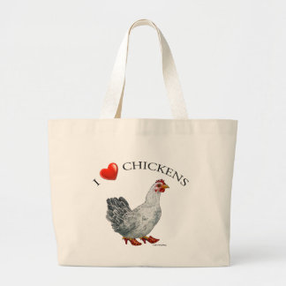 Bolso De Tela Gigante Tote del pollo