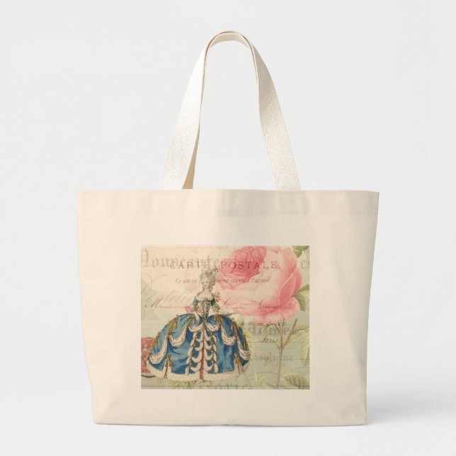 Bolso De Tela Gigante Tote del presupuesto de Marie Antonieta (Frente)