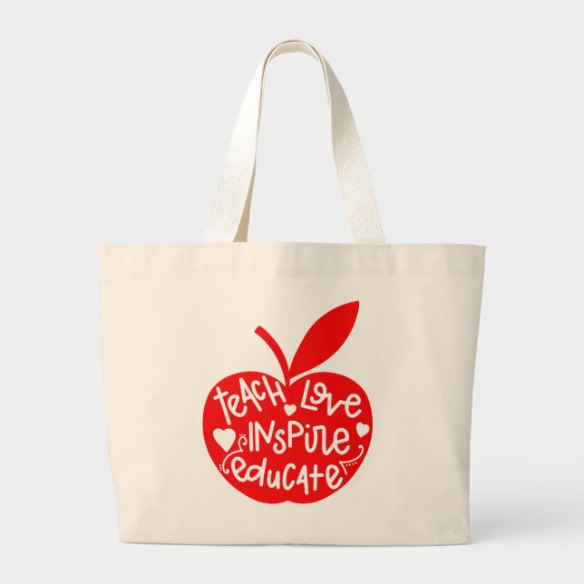 Bolso De Tela Gigante Tote del profesor (Frente)