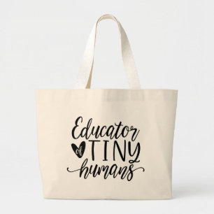 Bolso De Tela Gigante Tote del profesor - educador de seres humanos