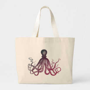 Bolso De Tela Gigante Tote del pulpo