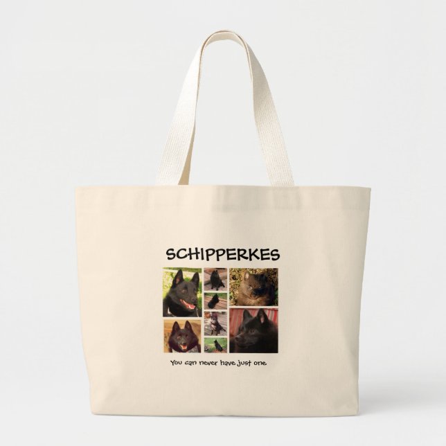 Bolso De Tela Gigante Tote del Schipperke (Frente)