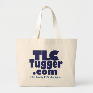 Bolso De Tela Gigante Tote del TLC Tugger - SU cuerpo SU decisión - mar