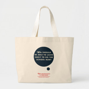 Bolso De Tela Gigante Tote diagonal inconsciente