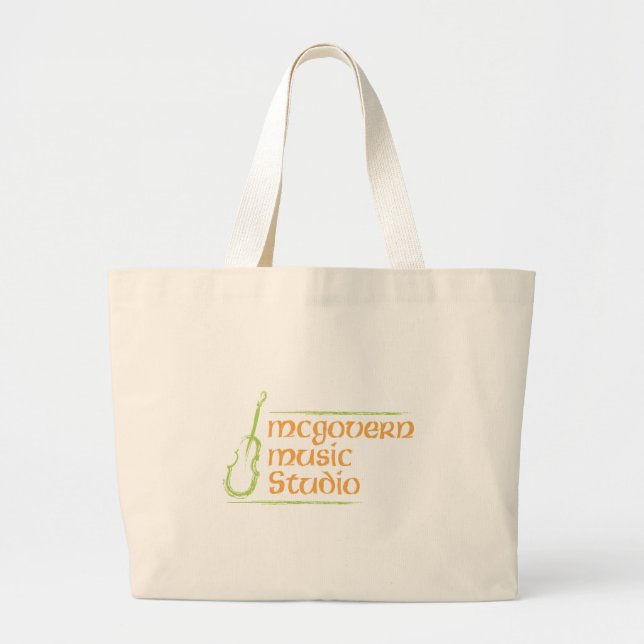 Bolso De Tela Gigante Tote enorme (Frente)