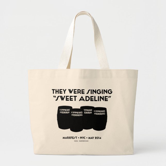 Bolso De Tela Gigante Tote enorme de "Adelina dulce" (Frente)