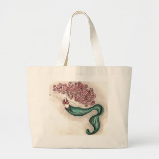 Bolso De Tela Gigante Tote enorme de la sirena