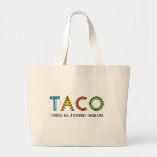 Bolso De Tela Gigante Tote enorme del TACO