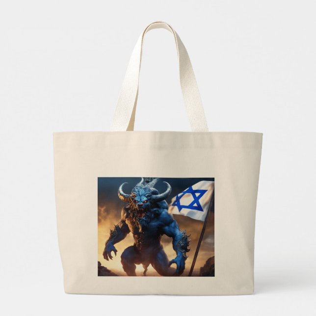 Bolso De Tela Gigante Tote esencial cotidiano (Reverso)