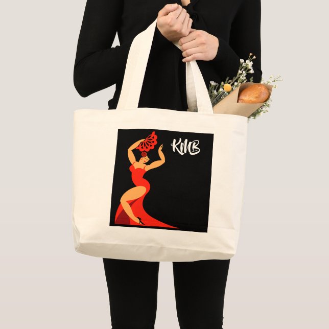 Bolso De Tela Gigante Tote Flamenco Dancer (Anverso (producto))
