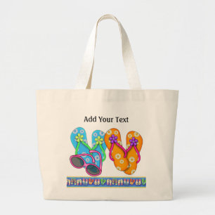 Bolso De Tela Gigante Tote Flip Flop de SRF