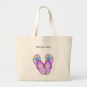 Bolso De Tela Gigante Tote Flip Flop de SRF