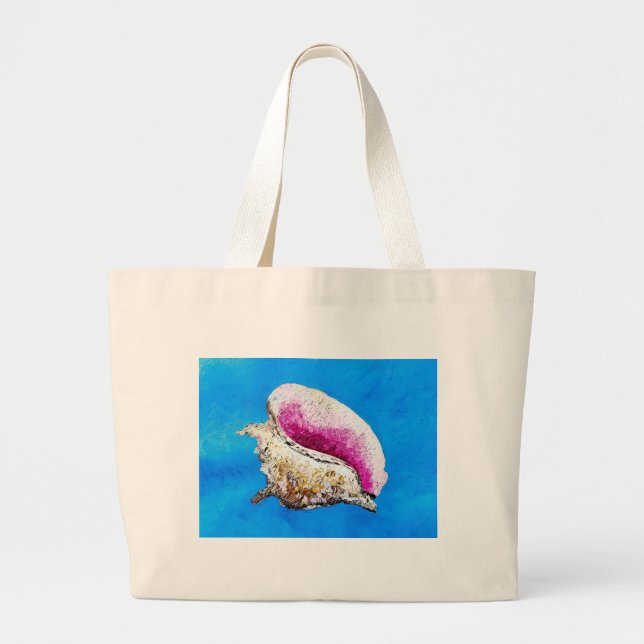 Bolso De Tela Gigante Tote gigantesco de Conch Shell (Frente)