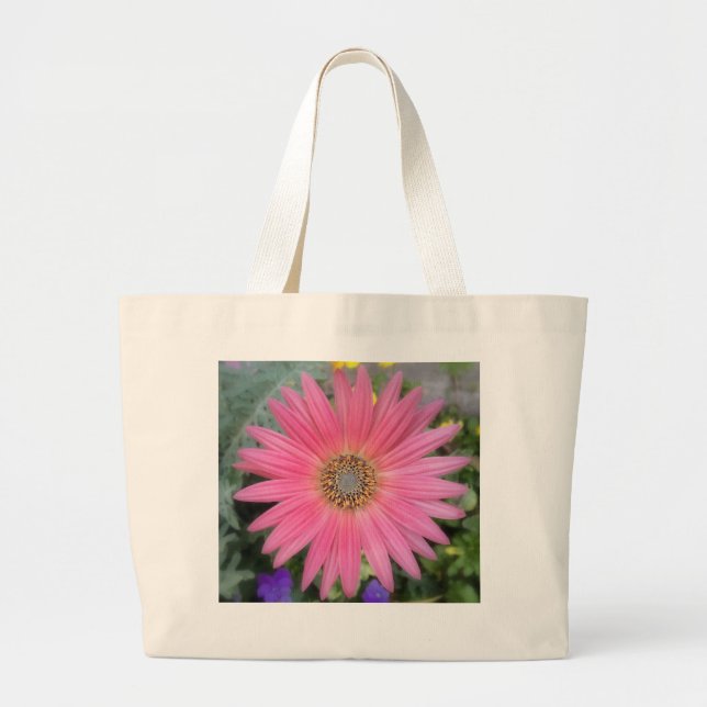 Bolso De Tela Gigante Tote gigantesco de Gerbera Daisy Jumbo (Frente)