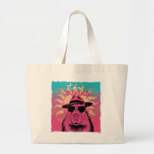Bolso De Tela Gigante Tote grande de Capibara (Frente)