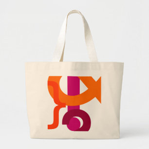 Bolso De Tela Gigante tote grande de la puntuación