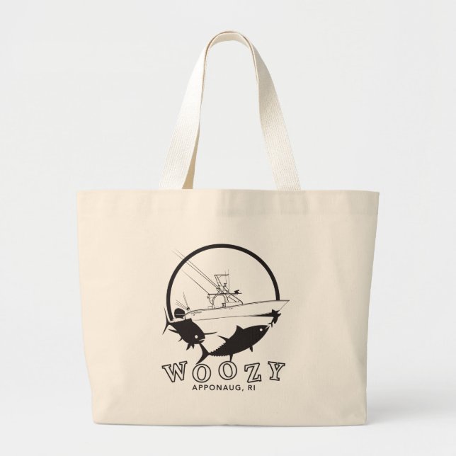 Bolso De Tela Gigante Tote grande de la trucha salmonada aturdida (Frente)