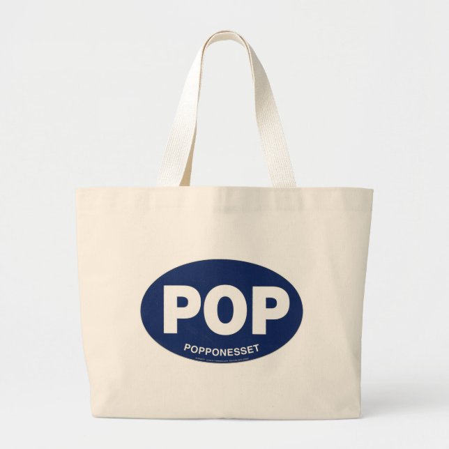 Bolso De Tela Gigante Tote grande del POP Popponesset (Frente)