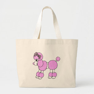 Bolso De Tela Gigante Tote hinchado del caniche