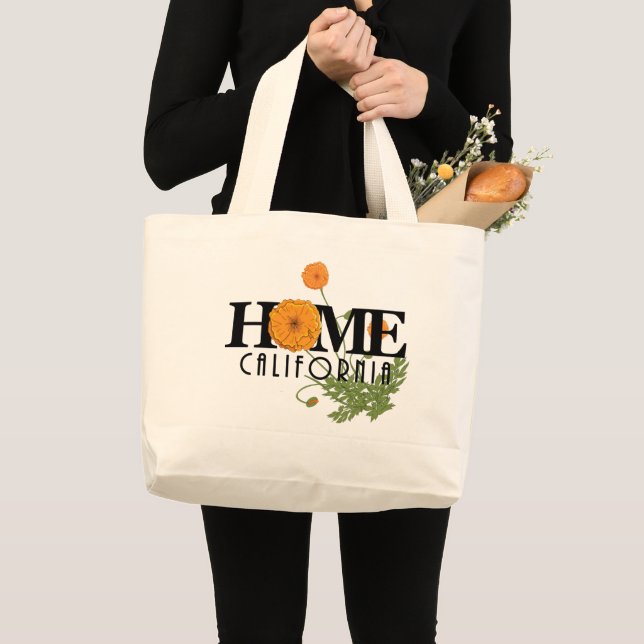 Bolso De Tela Gigante TOTE HOME California (Anverso (producto))