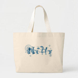 Bolso De Tela Gigante Tote Jumbo Blue Rhapsody