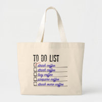 Tote Jumbo con Coffee To-do