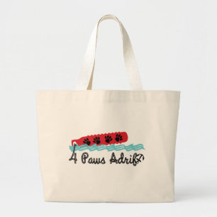Bolso De Tela Gigante tote Jumbo con cuatro patas a la deriva