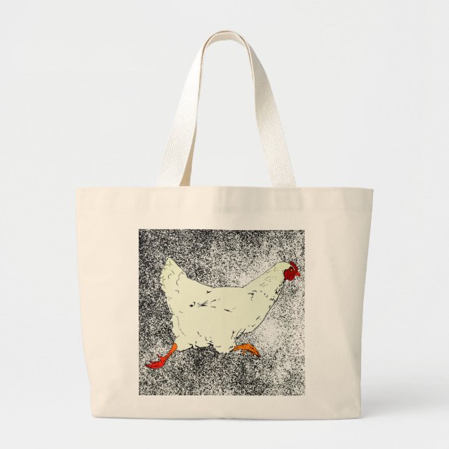Bolso De Tela Gigante Tote Jumbo corriendo HEN (Frente)