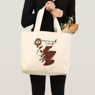 Bolso De Tela Gigante Tote Jumbo de la insignia del clan Sinclair
