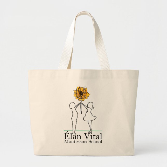 Bolso De Tela Gigante Tote Jumbo EVM (Frente)