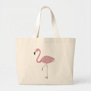 Bolso De Tela Gigante Tote Jumbo Flamingo