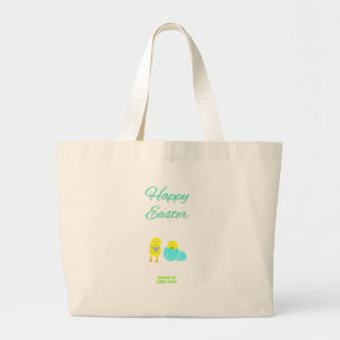 Bolso De Tela Gigante Tote Jumbo Hatchlings de Pascua