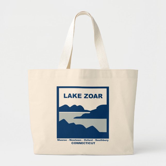 Bolso De Tela Gigante Tote Jumbo Lake Zoar (Frente)