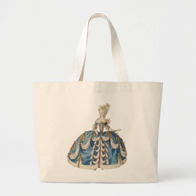 Bolso De Tela Gigante Tote Jumbo Marie Antoinette (Frente)