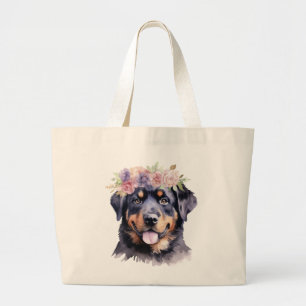 Bolso De Tela Gigante Tote Jumbo Rottweiler
