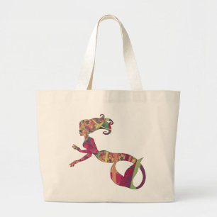 Bolso De Tela Gigante Tote - jumbo - sirena