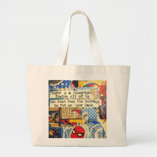 Bolso De Tela Gigante Tote Jumbo Superhéroe