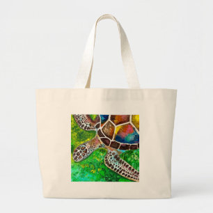 Bolso De Tela Gigante Tote Jumbo Turtle